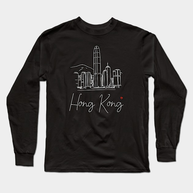 Hong Kong Long Sleeve T-Shirt by MBNEWS